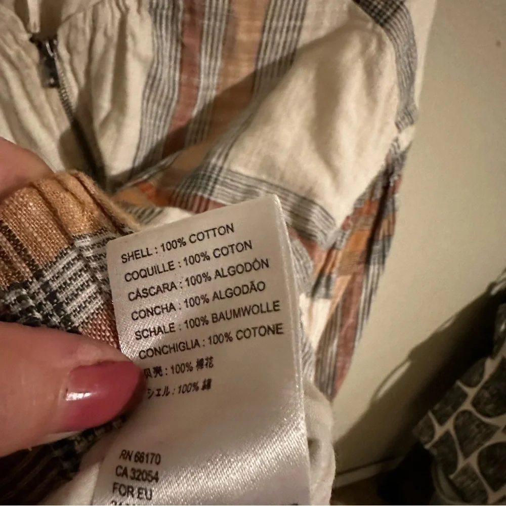 Free People Mattie Plaid Bomber Jacket